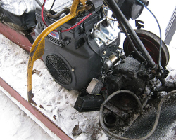 Как отремонтировать двигатель у снегохода буран